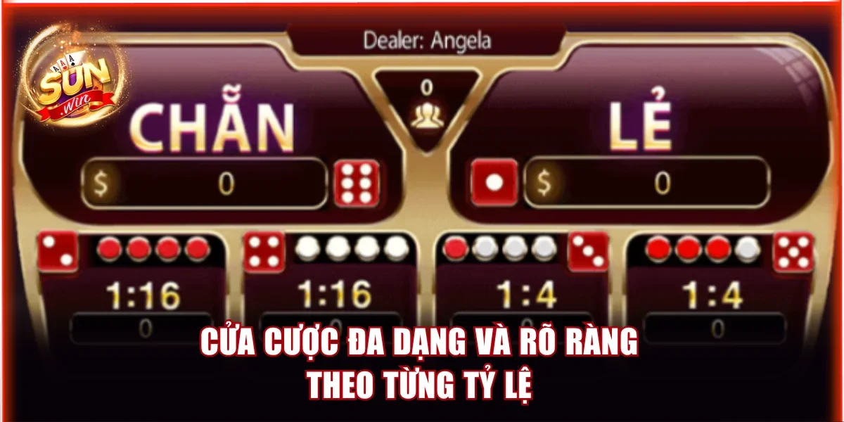 Xóc Đĩa Sunwin Trực Tuyến Tỷ Lệ Thưởng Hấp Dẫn Nhất 3 Cửa cược đa dạng và rõ ràng theo từng tỷ lệ