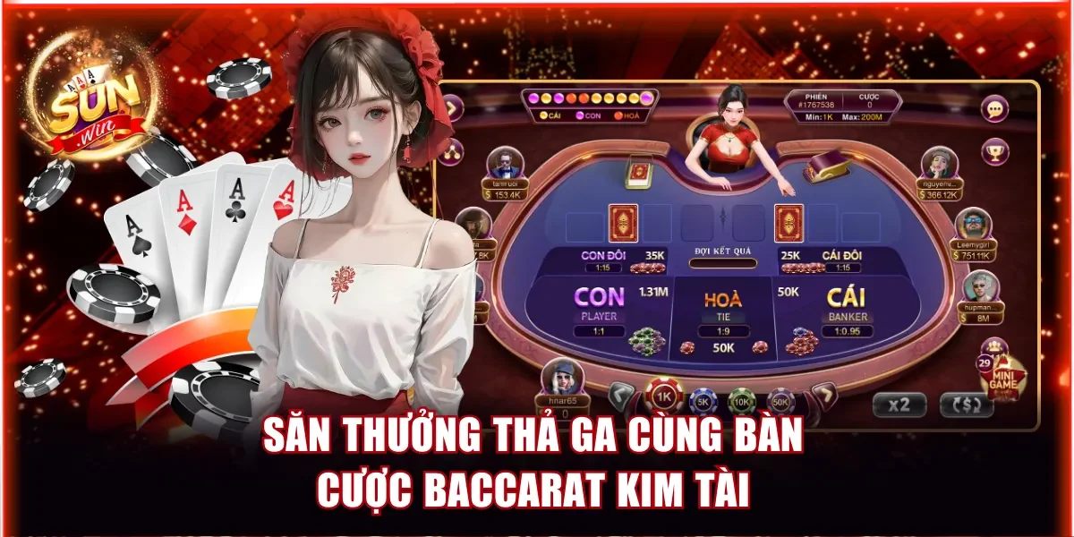 Game Bài Sunwin Đột Phá Chiến Thuật Ẵm Thưởng Khủng 3 Săn thưởng thả ga cùng bàn cược Baccarat kim tài